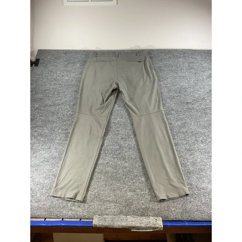 Nike Golf Dri Fit Pants Mens 34x34 Gray Modern Fit Performance Stretch Athletic